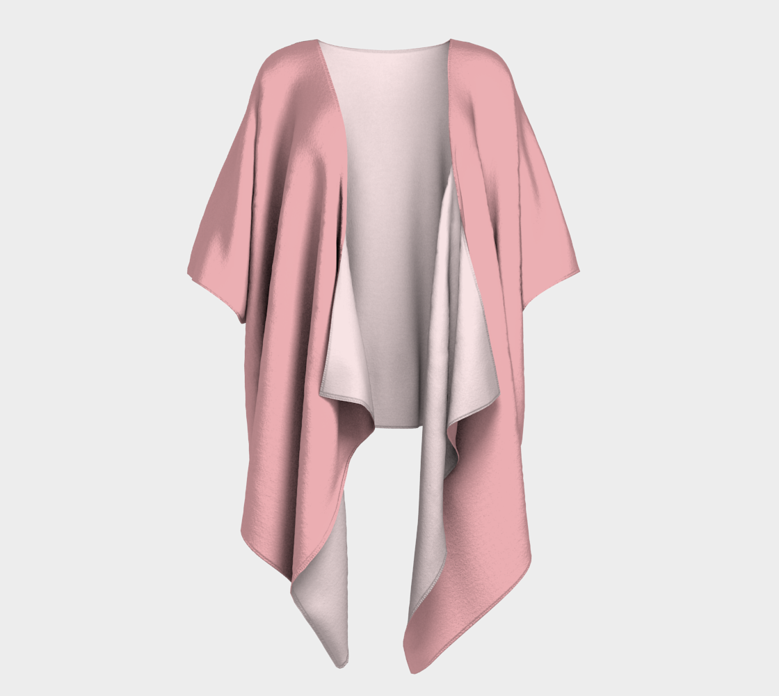 Pink Petal Draped Kimono