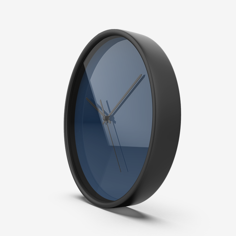 In the Navy Numberless Silent Wall Clock