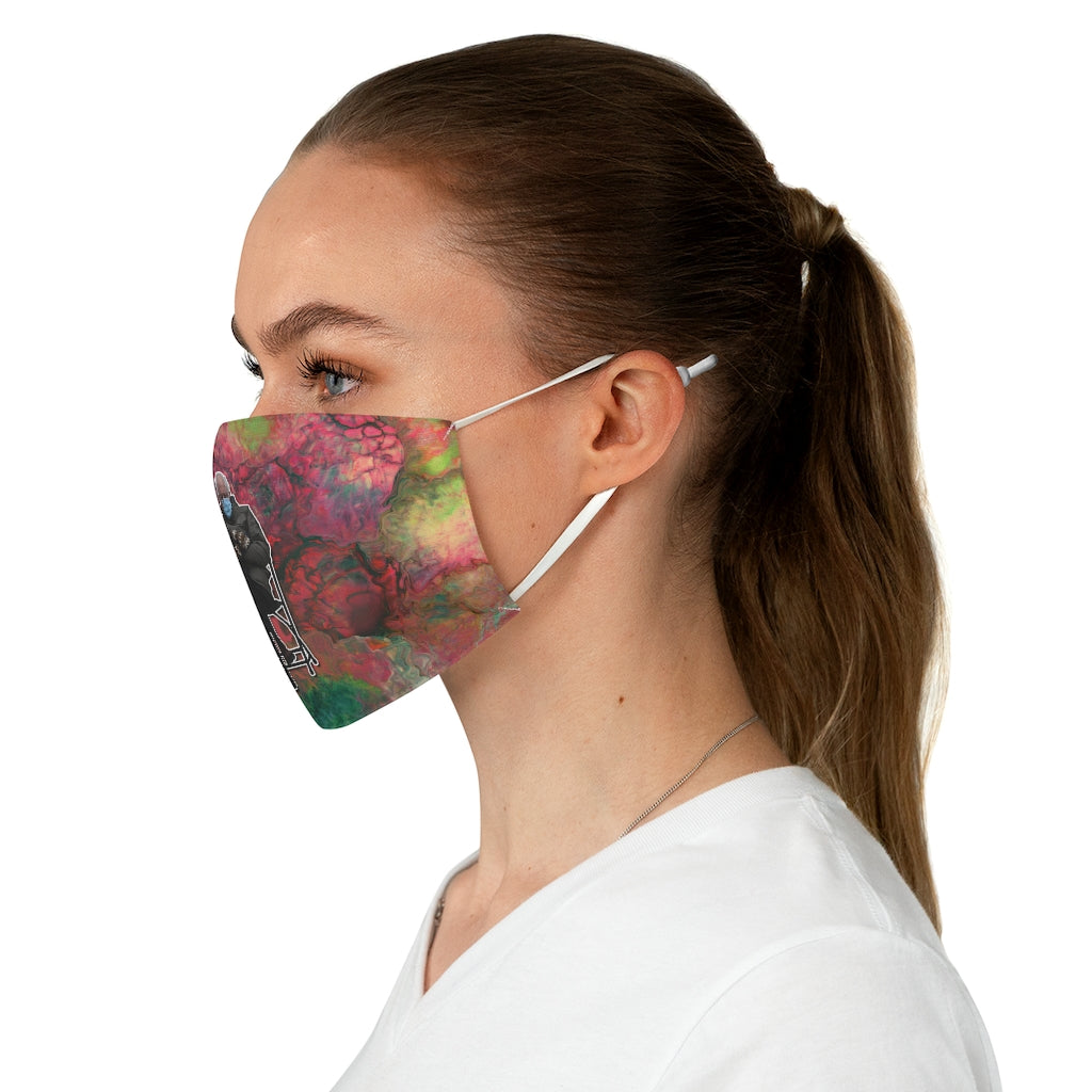 Bernie on Bright Cameron Fabric Face Mask