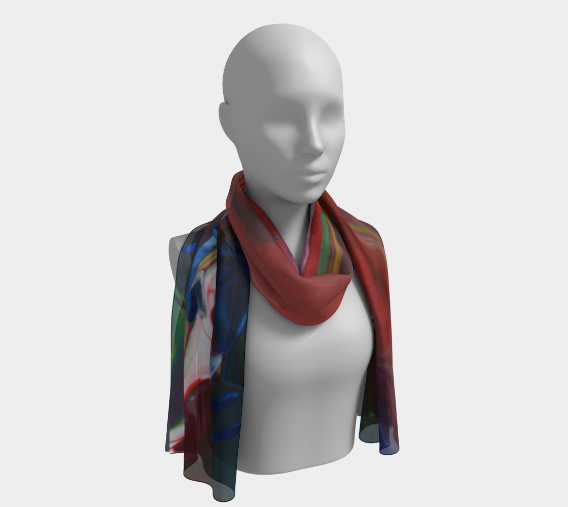 Northern Light Long Scarf Wave