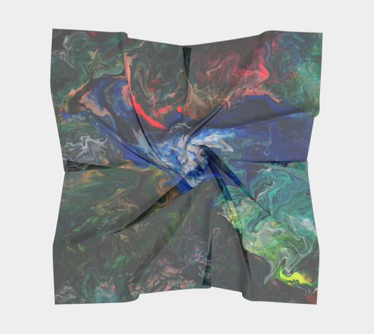 Flat Earth Square Scarf