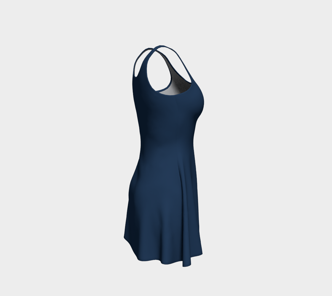 In the Navy Flare Dress