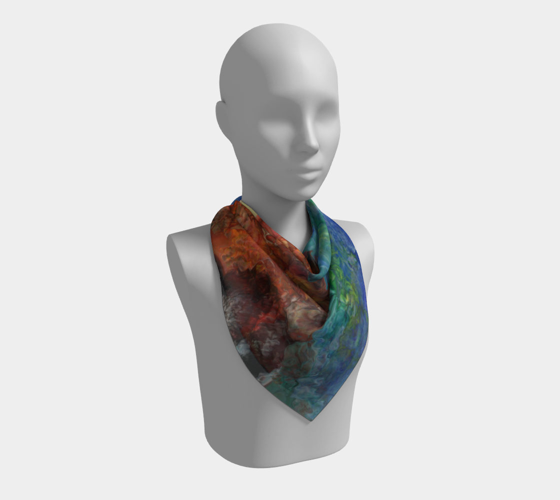 Aura Splash Square Scarf