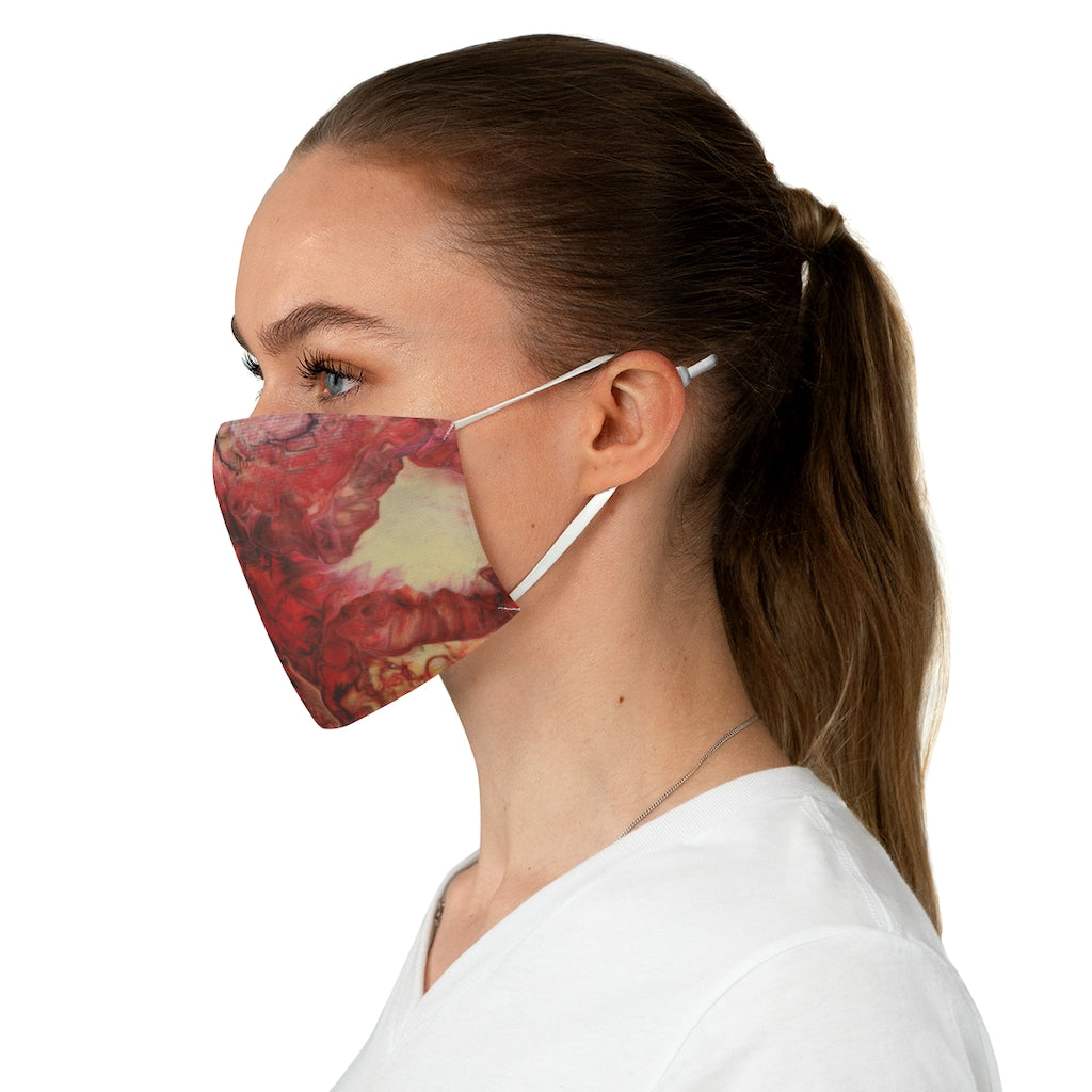Aura Splash Fire Fabric Face Mask
