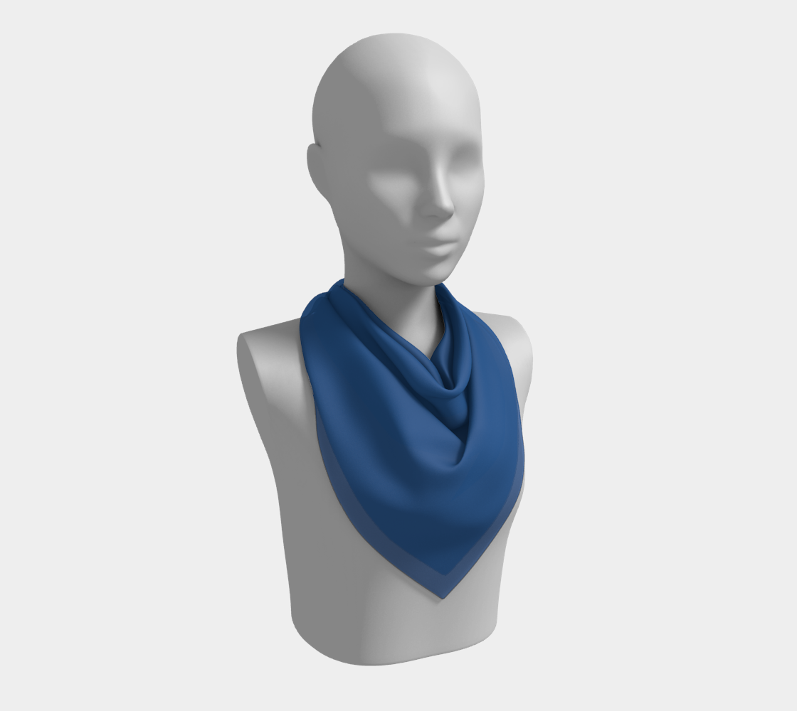 Water Blue Square Scarf