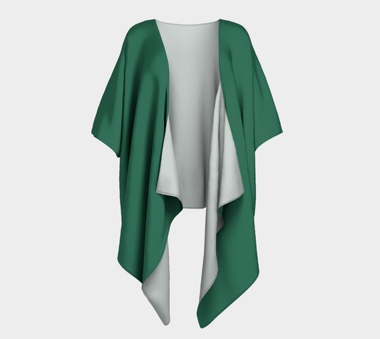 Bright Green Draped Kimono