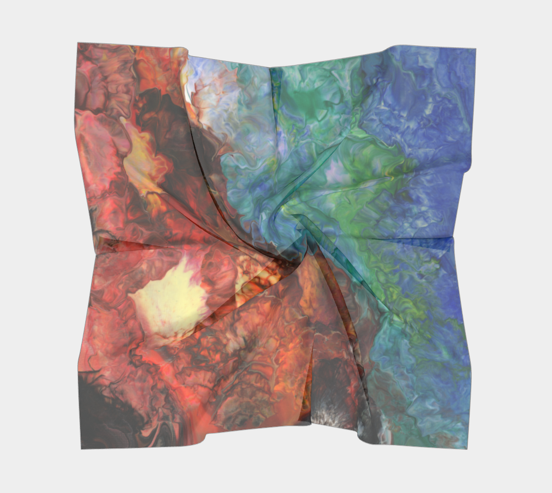 Aura Splash Square Scarf