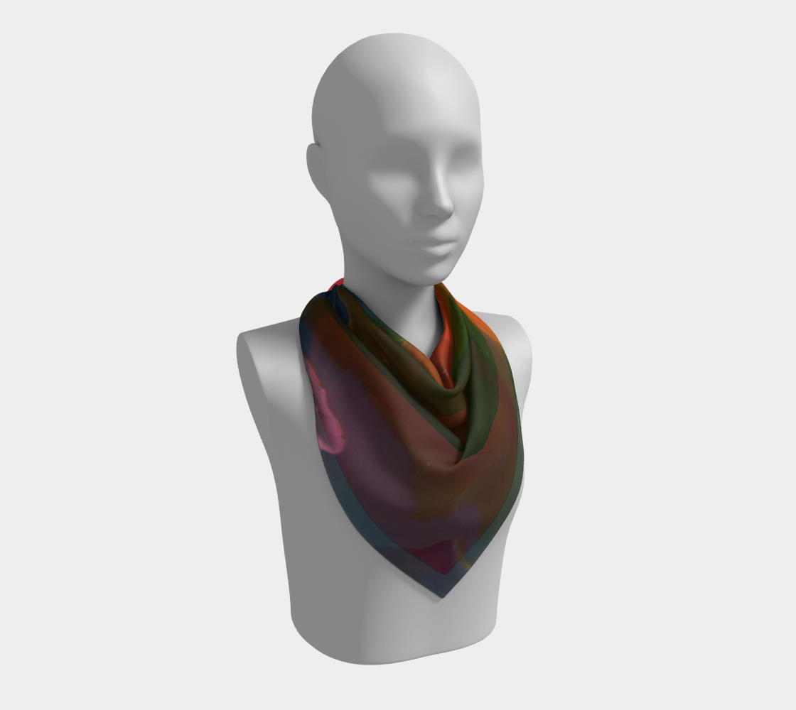 Rainbow Mountain Square Scarf