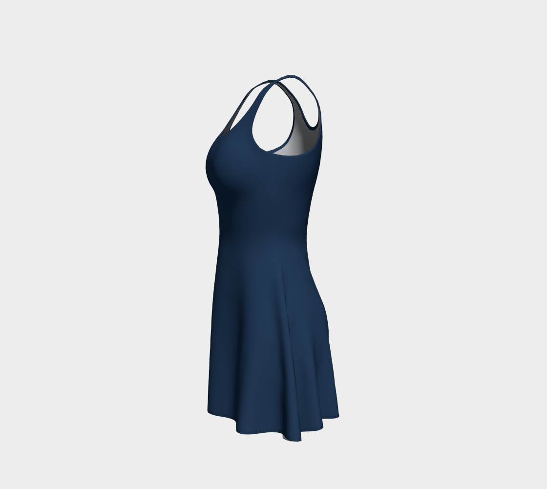 In the Navy Flare Dress