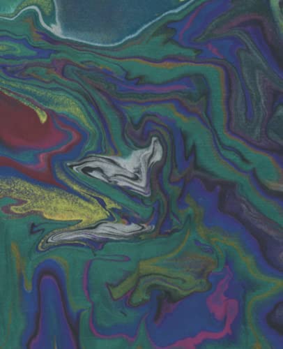 RainbowCity Paint Pour Journal with Table of Contents in "You Never Know": Black lined pages | My Happy Planner "Classic" Size 7 x 9.25"