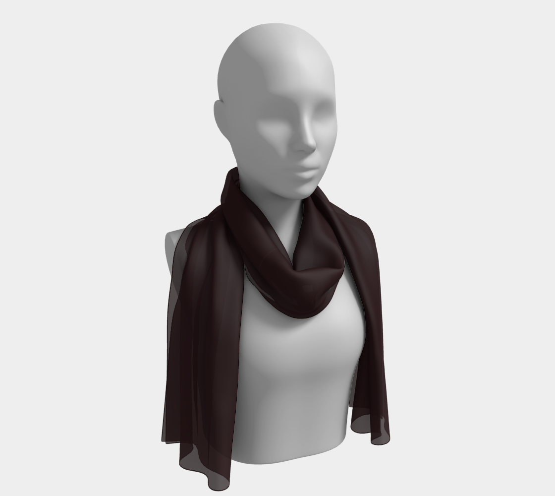 Chocolate Brown Long Scarf