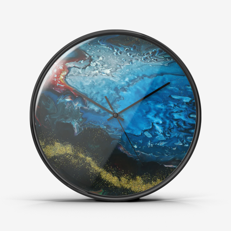 Gold Stream Numberless Silent Wall Clock