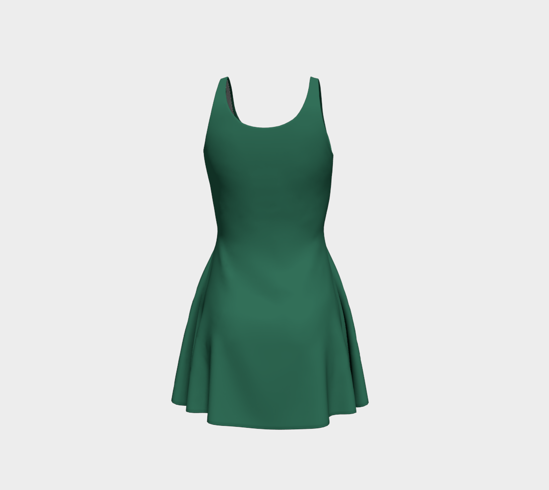 Bright Green Flare Dress