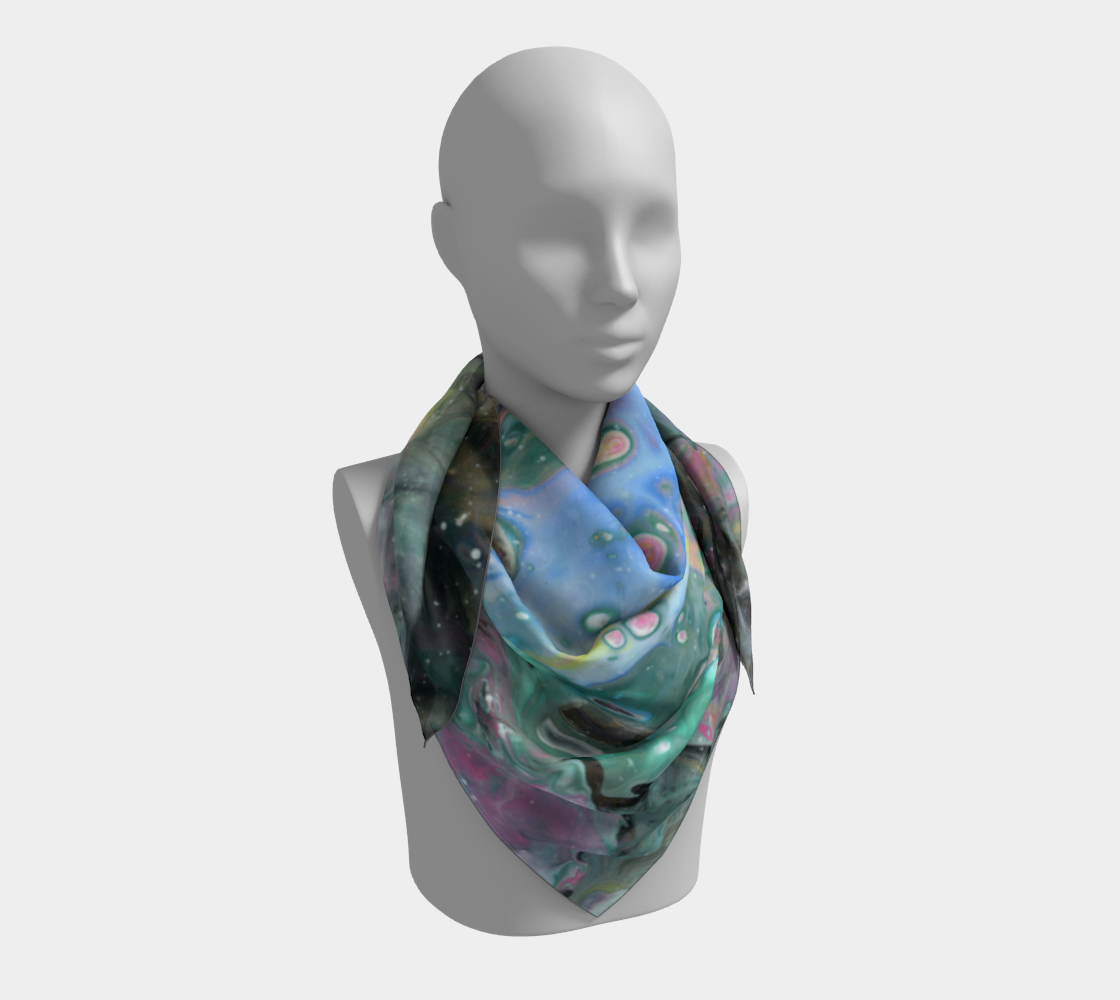 Radioactive Pastel Square Scarf