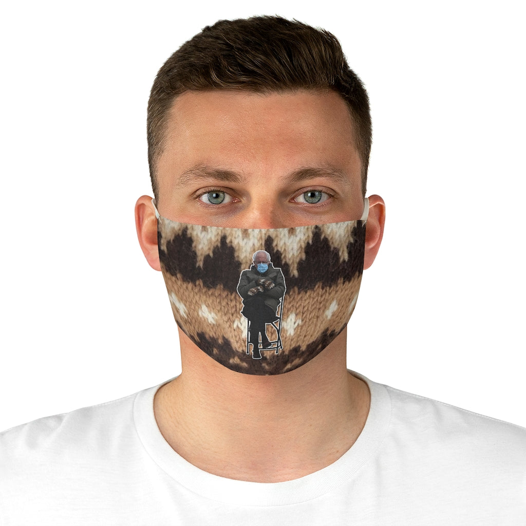 Bernie on Bernie Mitten Fabric Face Mask