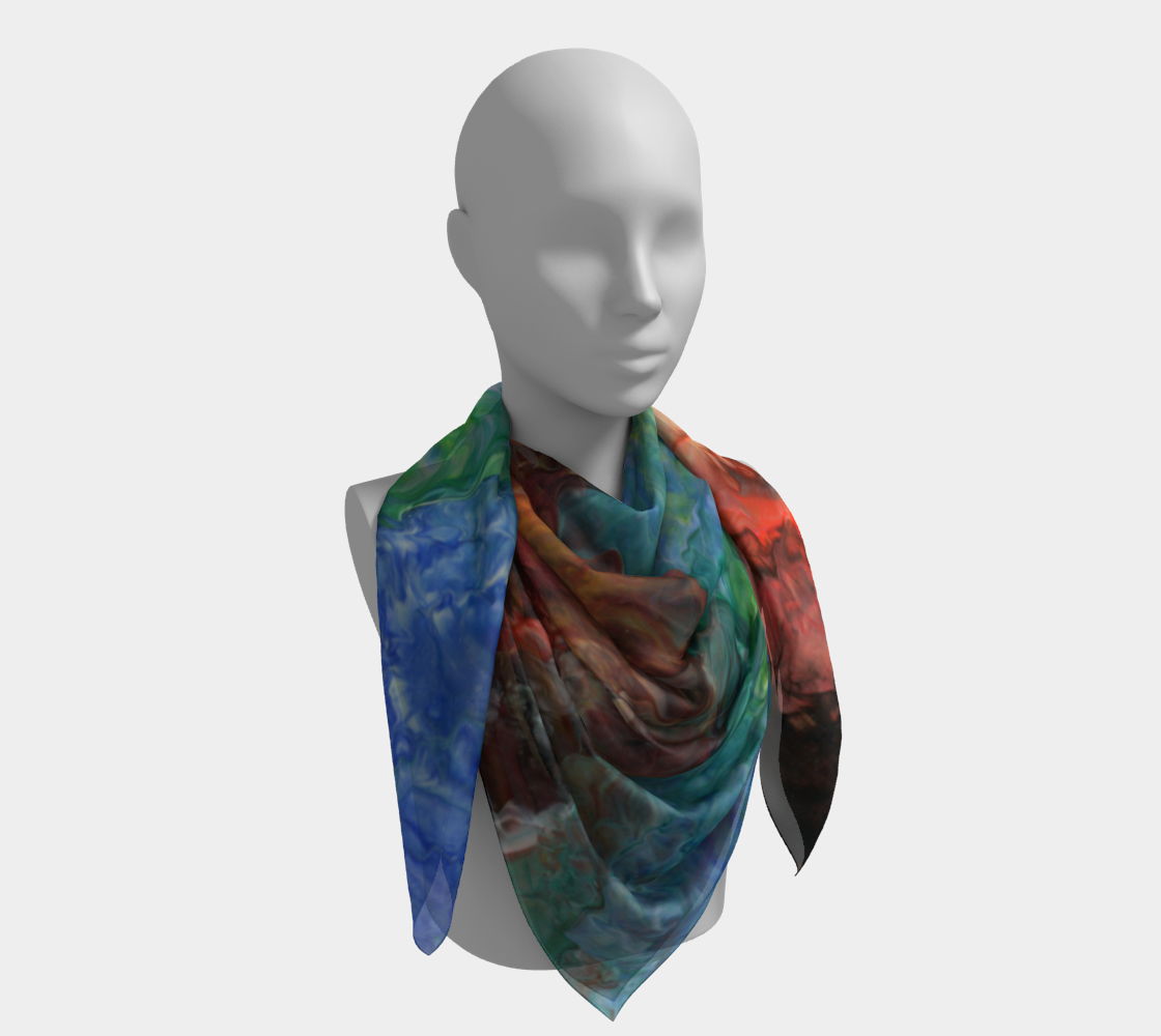 Aura Splash Square Scarf