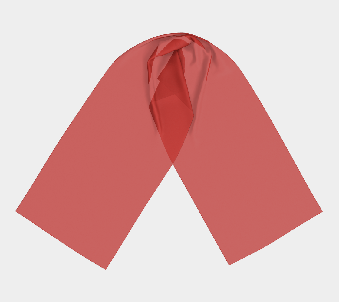 Cherry Red Long Scarf