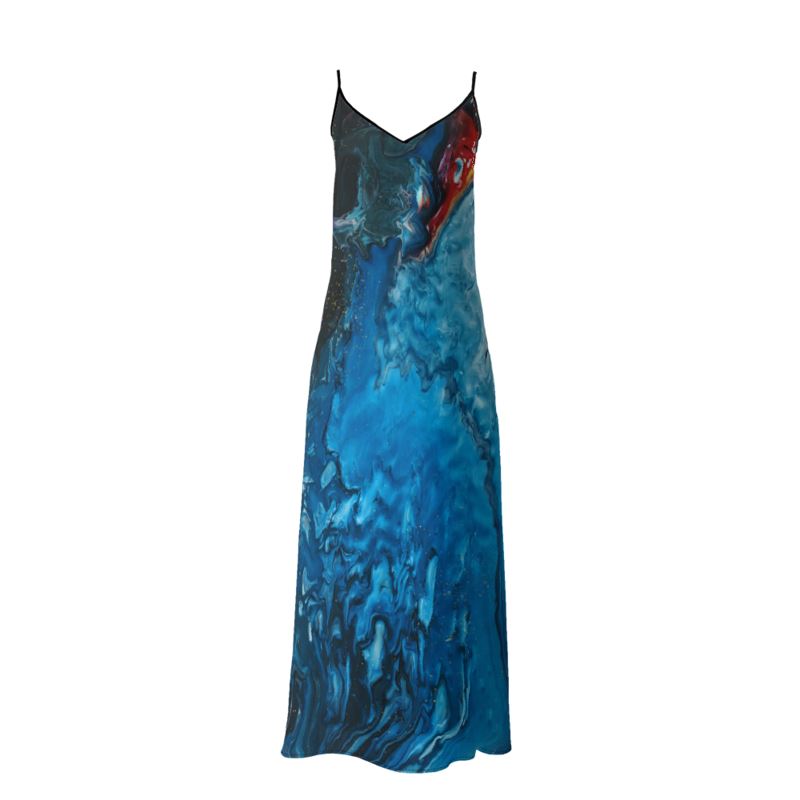 Gold Stream Slip Dress