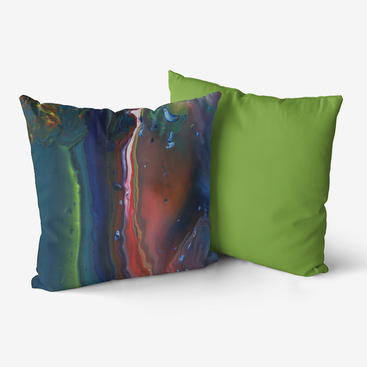 Northern Light Green Home Goods Premium Hypoallergenic Throw Pillow