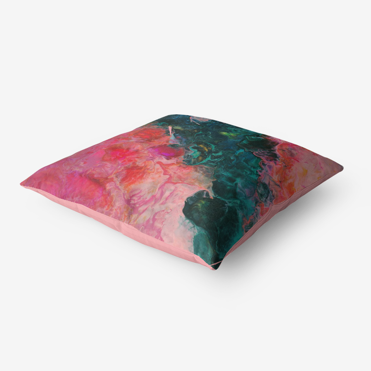 Feel the Borboleta Light Pink Home Goods Premium Hypoallergenic Throw Pillow