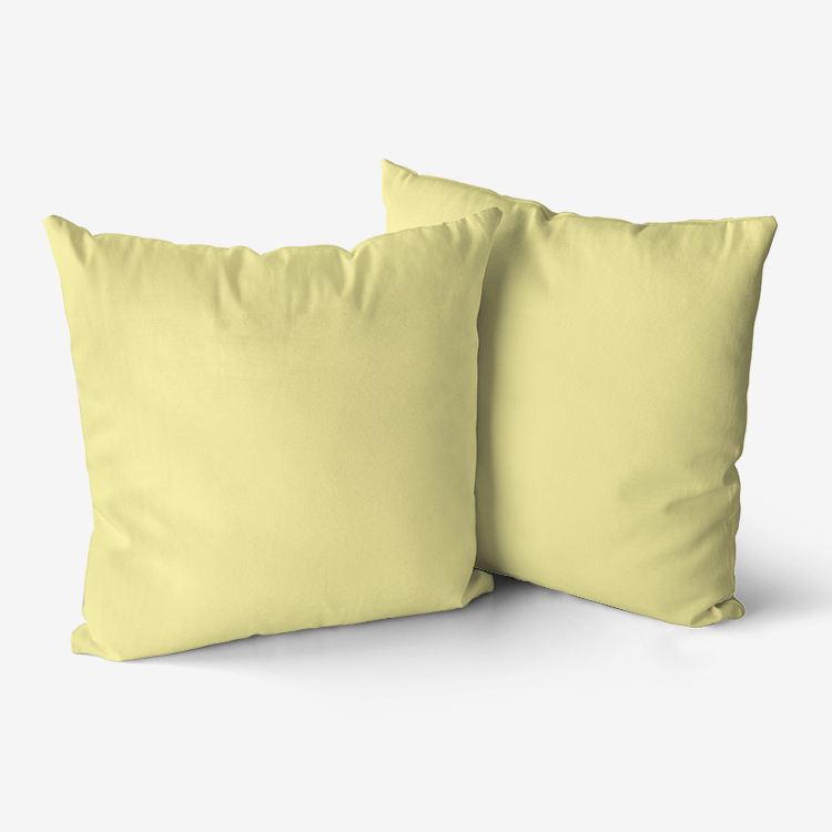 Butter Yellow Hypoallergenic Throw Pillow