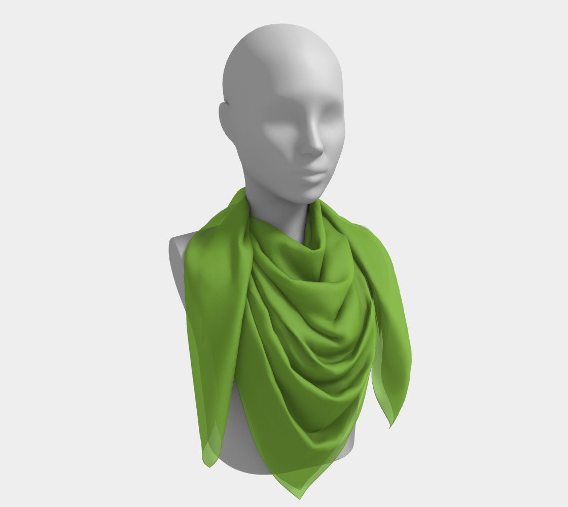 Green Grass Square Scarf