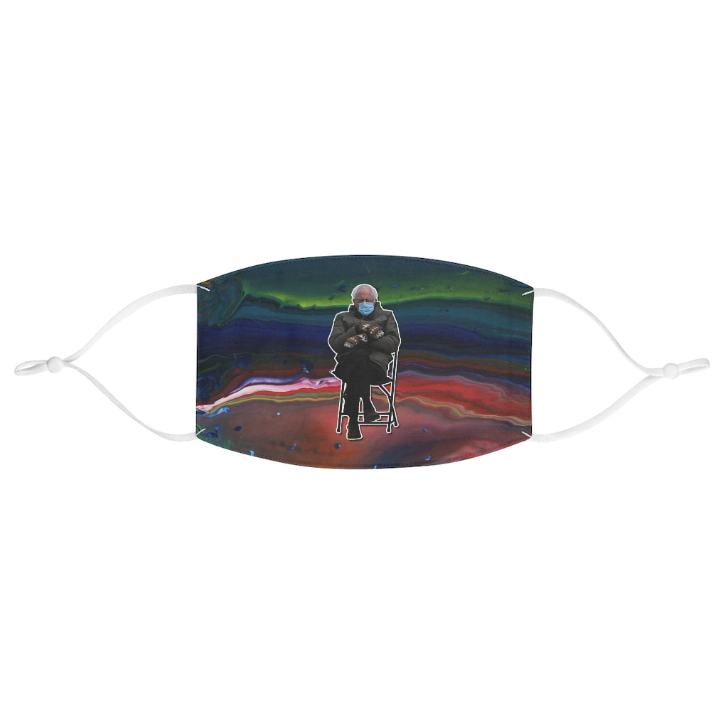 Bernie on Northern Light Fabric Face Mask
