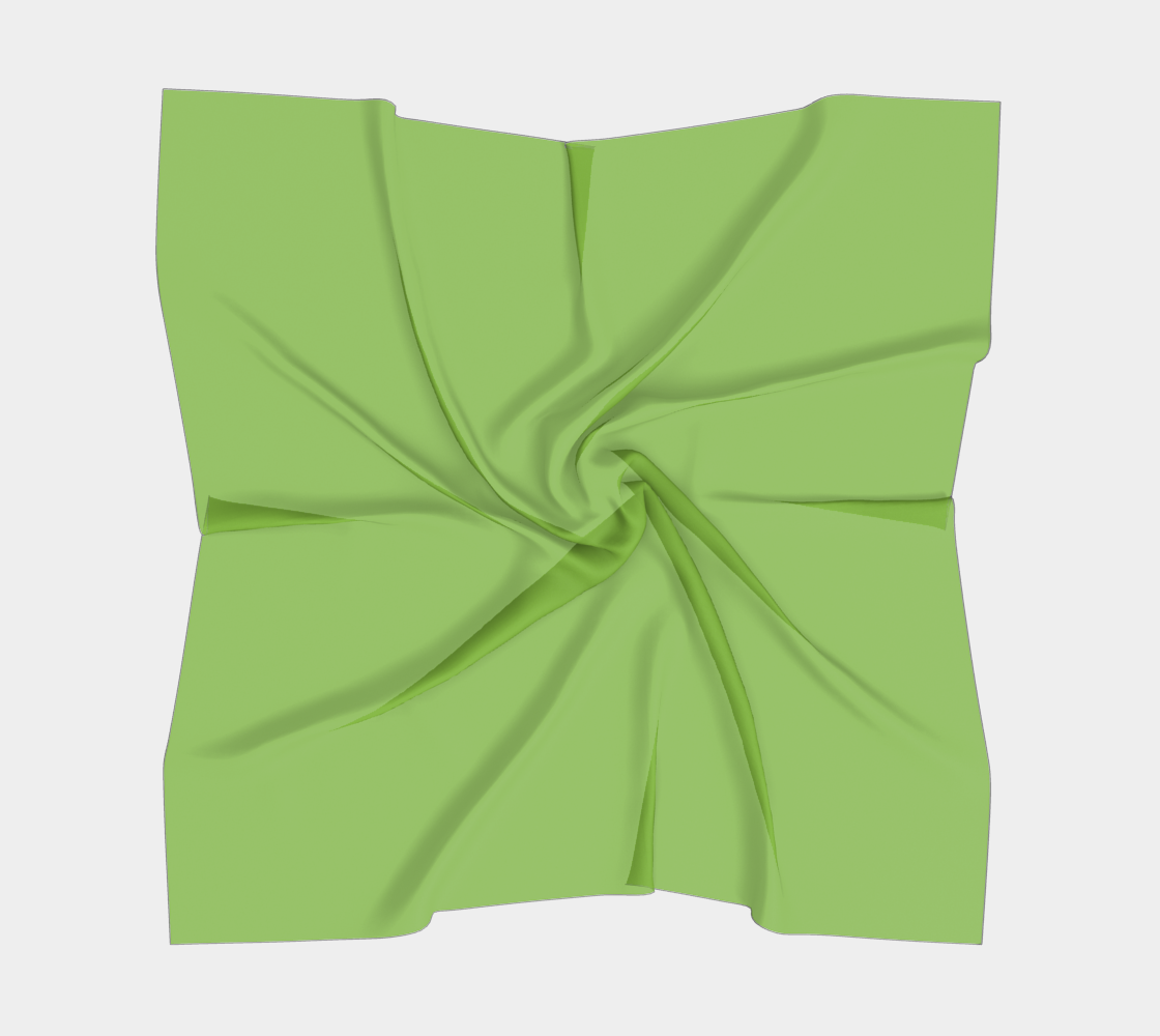 Green Grass Square Scarf