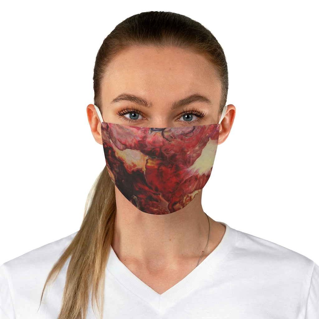 Aura Splash Fire Fabric Face Mask
