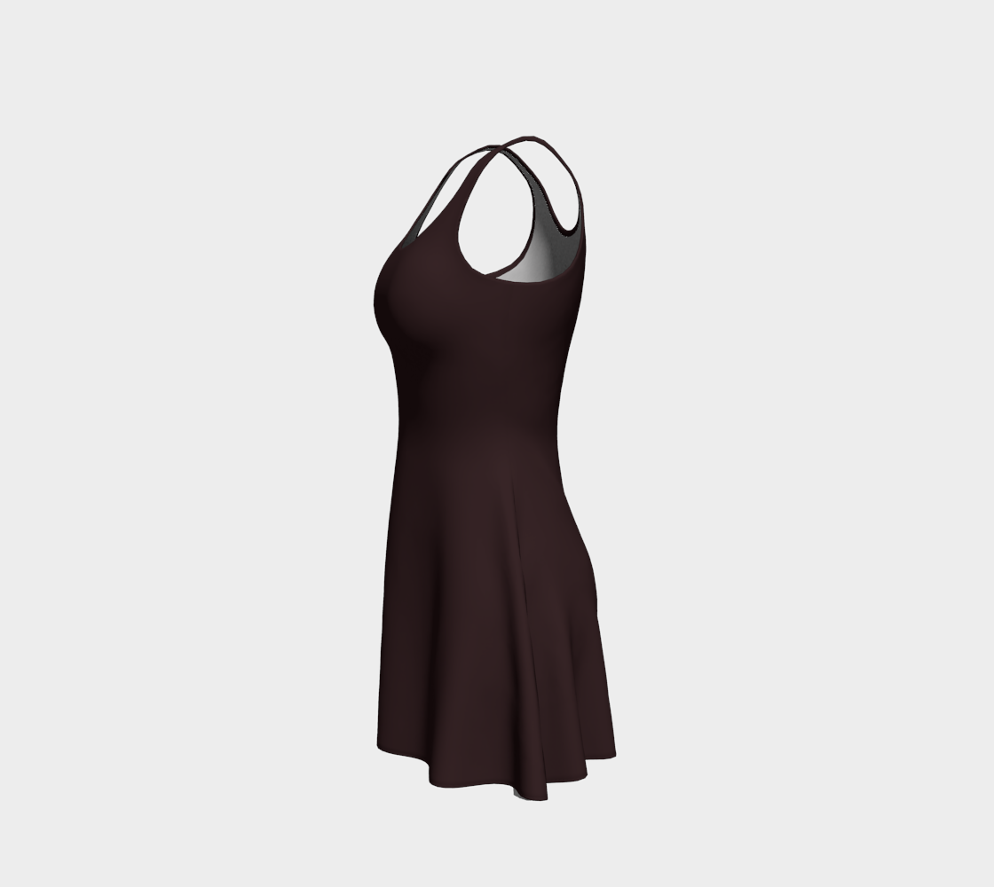 Chocolate Brown Flare Dress