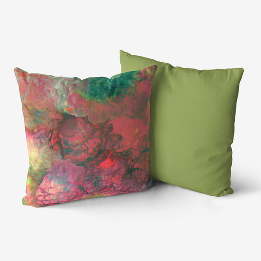 Bright Cameron Light Green Home Goods Premium Hypoallergenic Throw Pillow