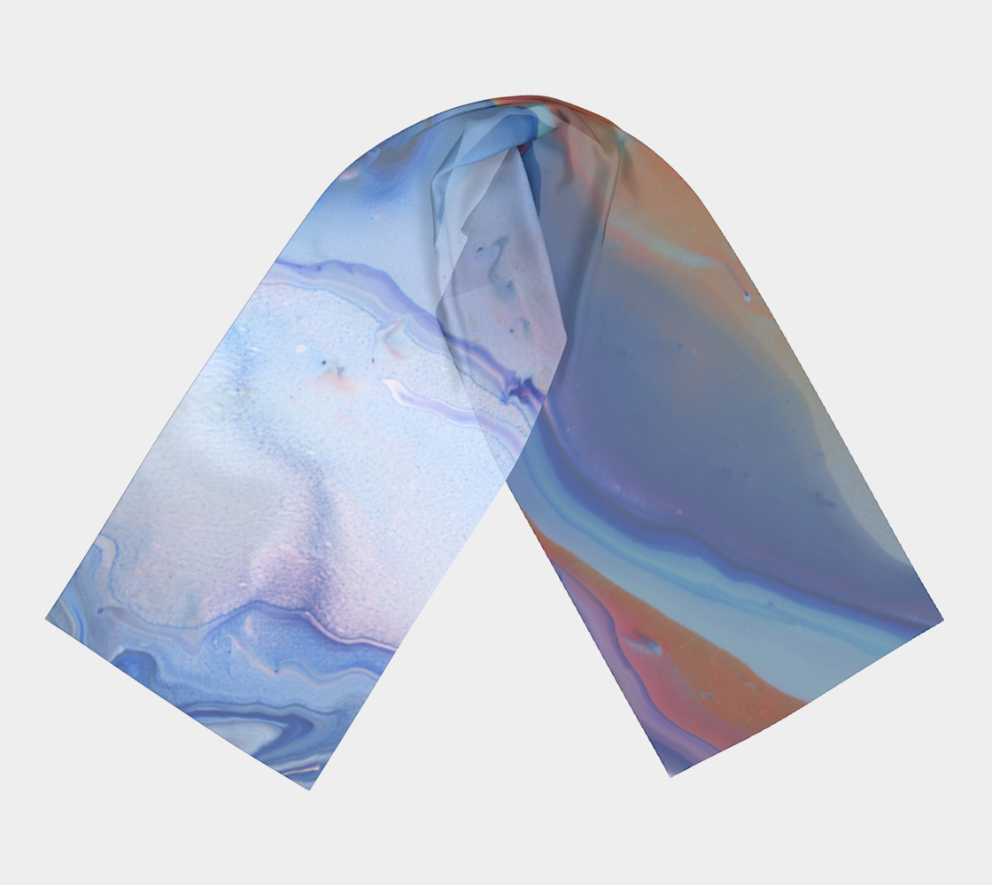 Rainbow Tornado Long Scarf