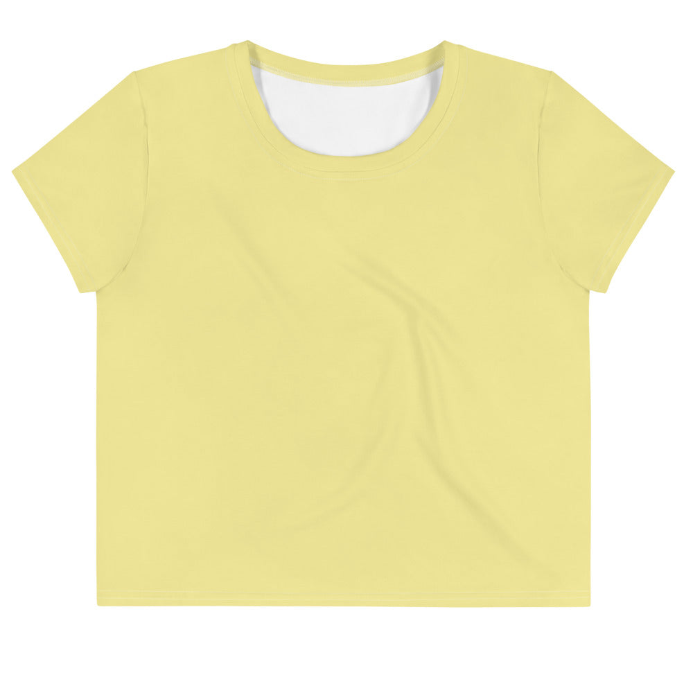 Butter Yellow Crop Tee