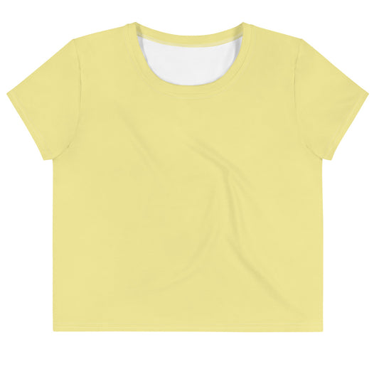 Butter Yellow Crop Tee