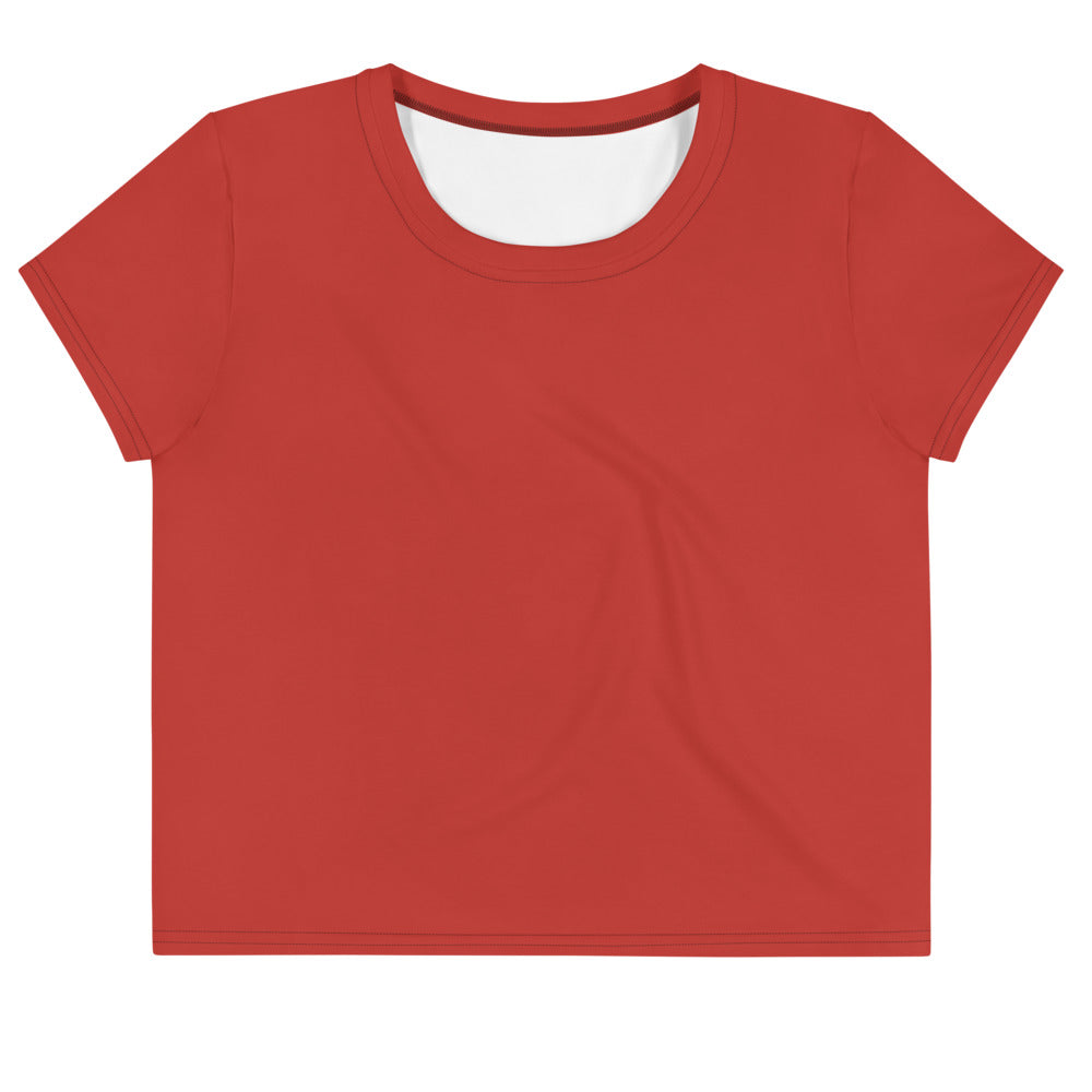 Cherry Red Crop Tee