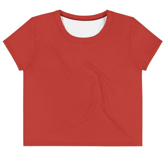 Cherry Red Crop Tee