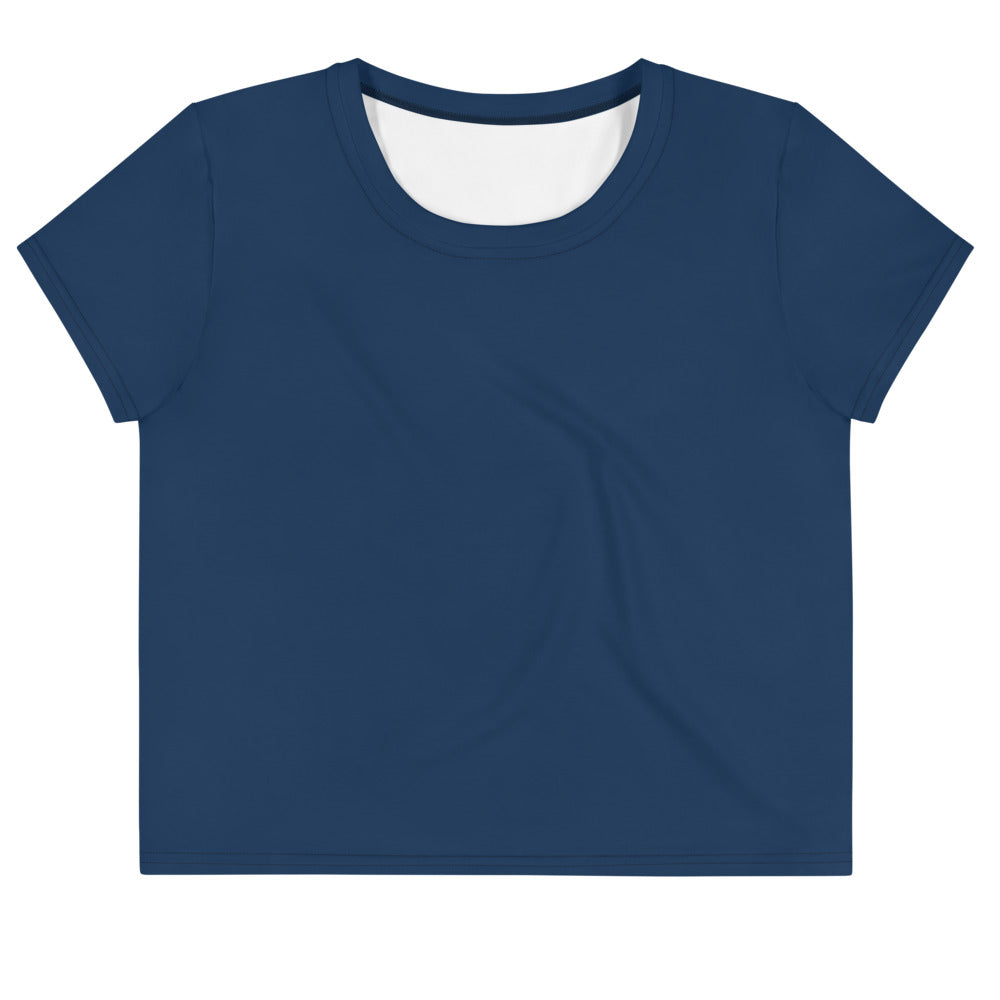 In the Navy Crop Tee