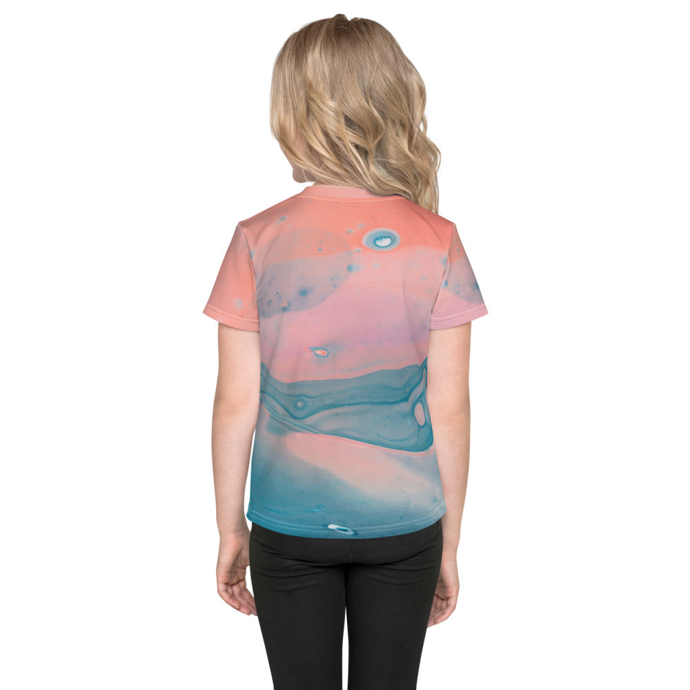 Gender Neutral Kids' Crew Neck T-Shirt in Proud Brigid