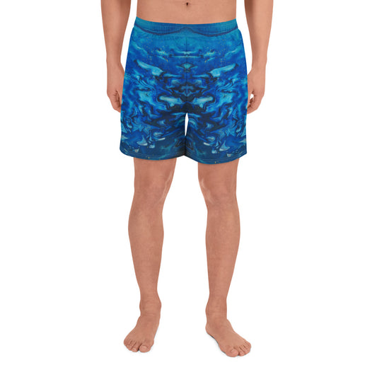 Gold Stream Water Athletic Long Shorts