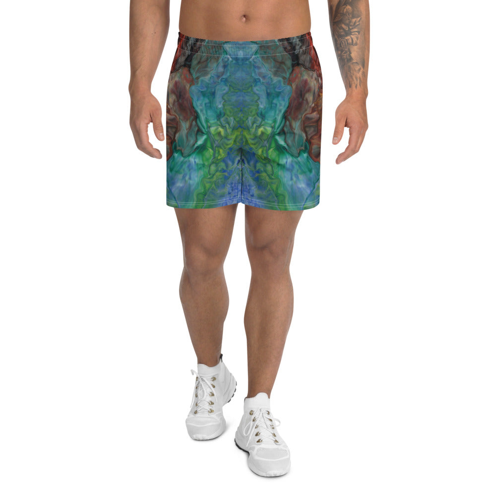 Aura Splash Athletic Long Shorts