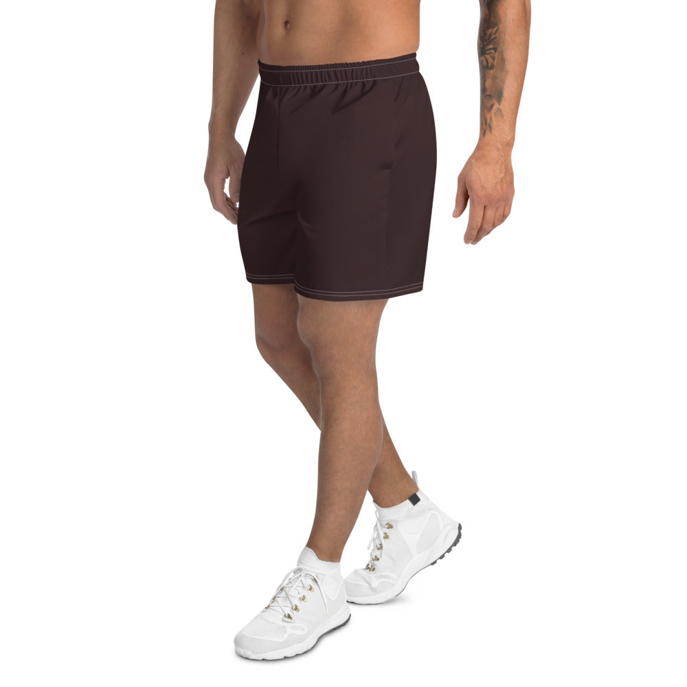 Chocolate Brown Athletic Long Shorts