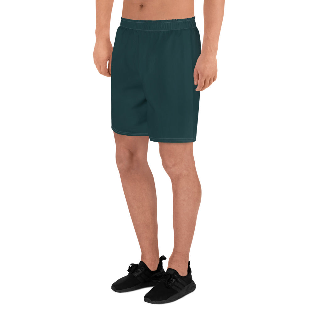 Sea Green Athletic Long Shorts