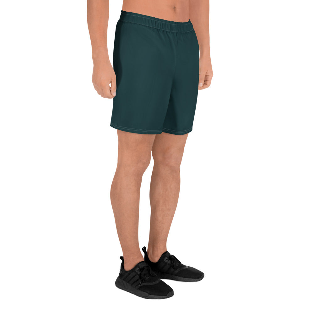 Sea Green Athletic Long Shorts
