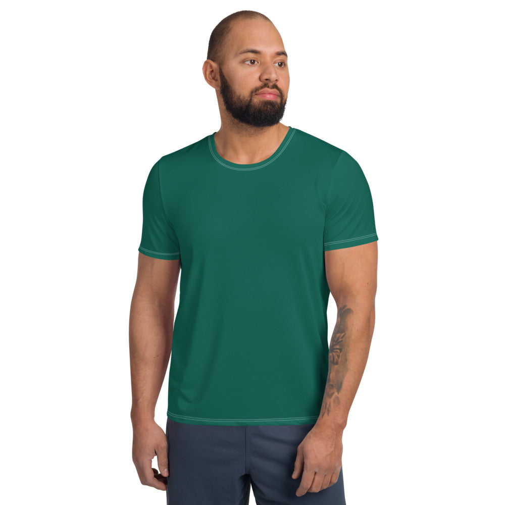 Sea Green Relaxed Fit Athletic T-shirt