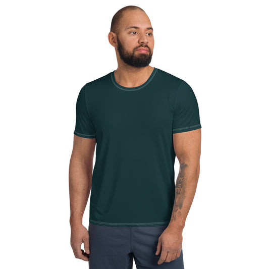 Sea Green Relaxed Fit Athletic T-shirt