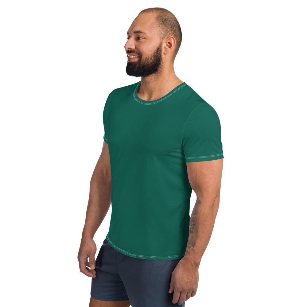 Sea Green Relaxed Fit Athletic T-shirt