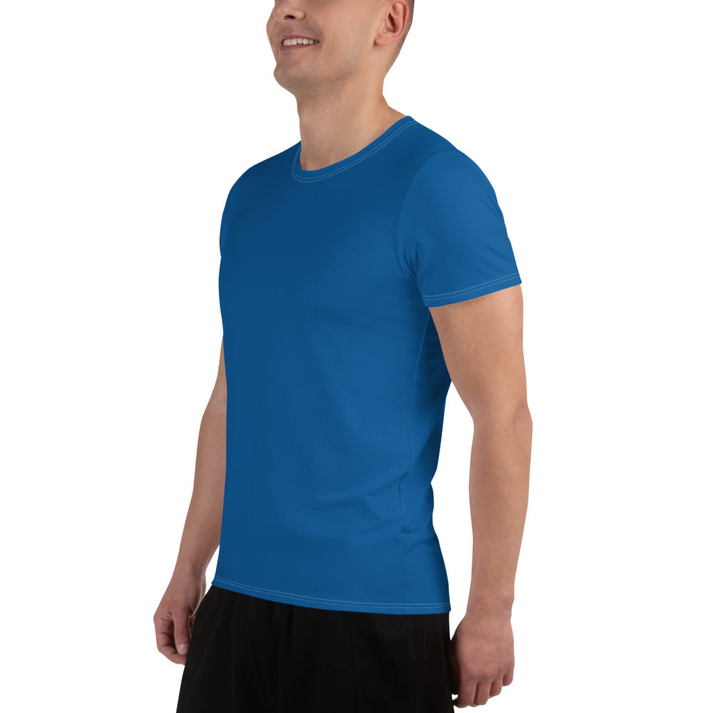 Water Blue Relaxed Fit Athletic T-shirt