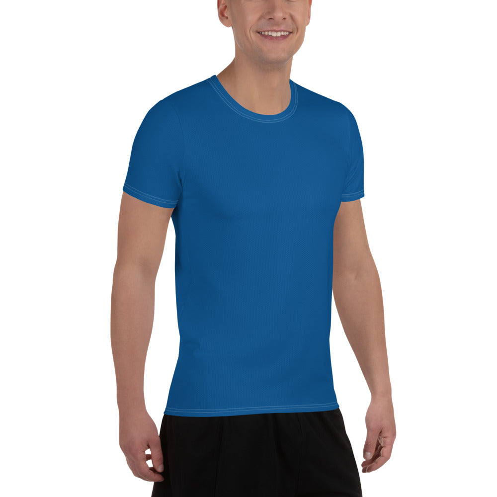 Water Blue Relaxed Fit Athletic T-shirt