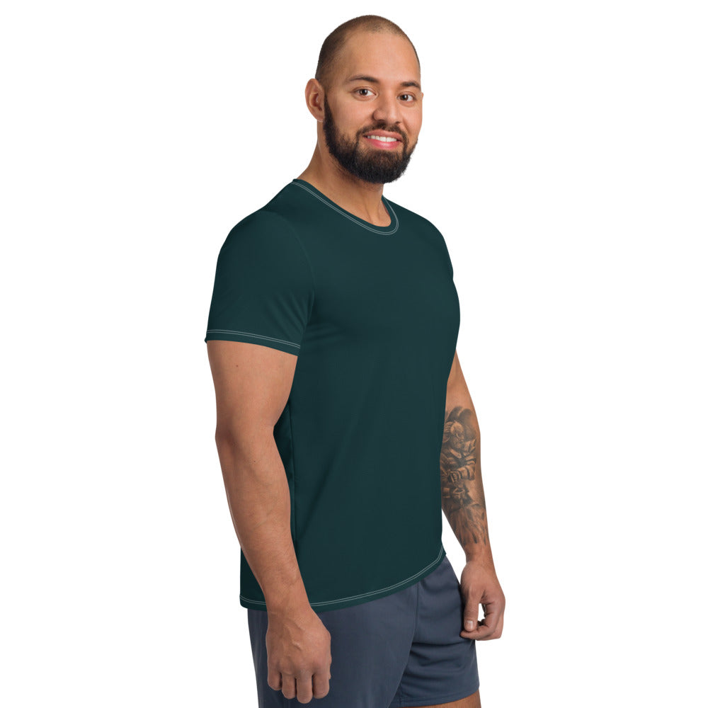 Sea Green Relaxed Fit Athletic T-shirt