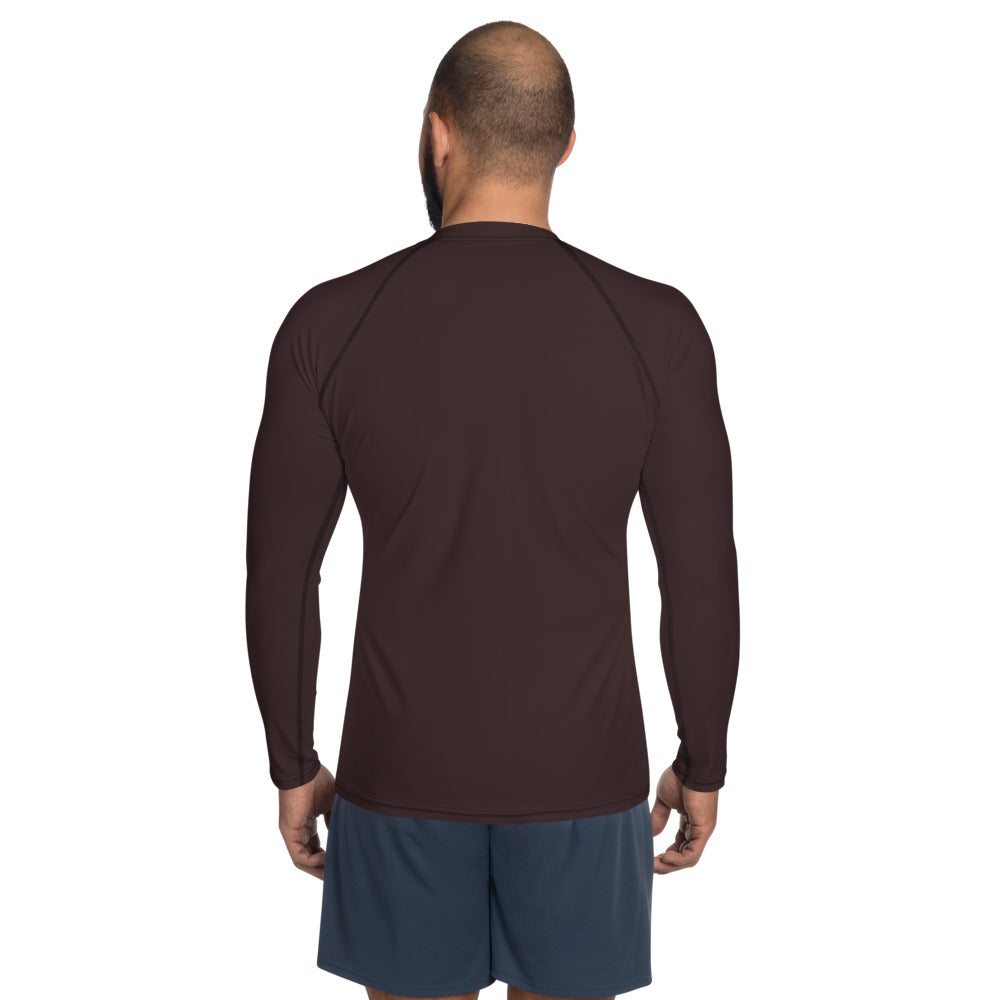 Chocolate Brown Men's Rash Guard
